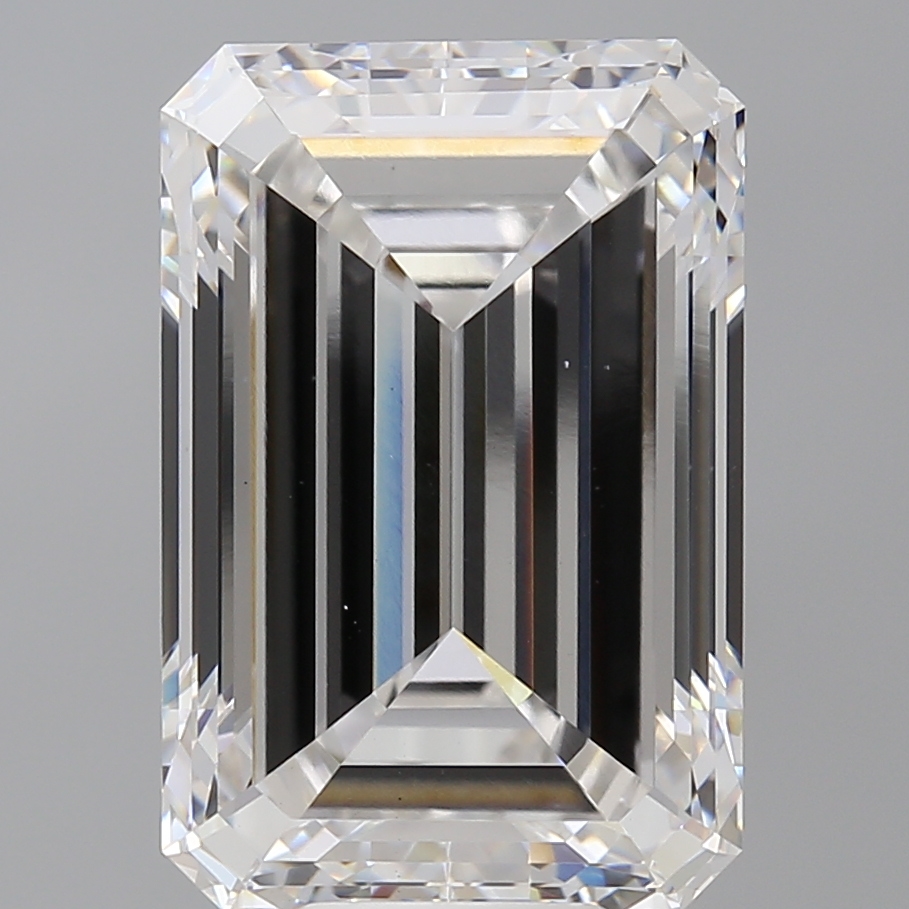 Emerald cut 10.5ct F VS1
