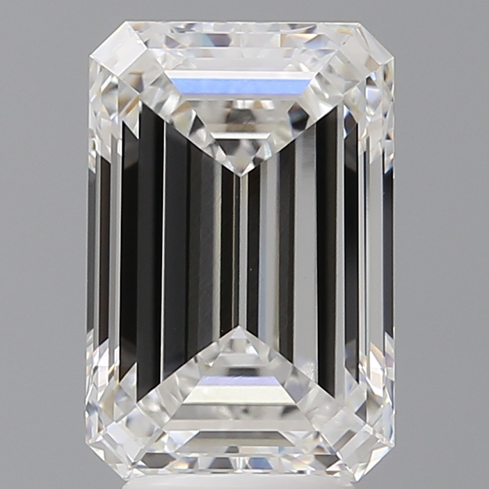 Emerald cut 4.54ct F VVS2