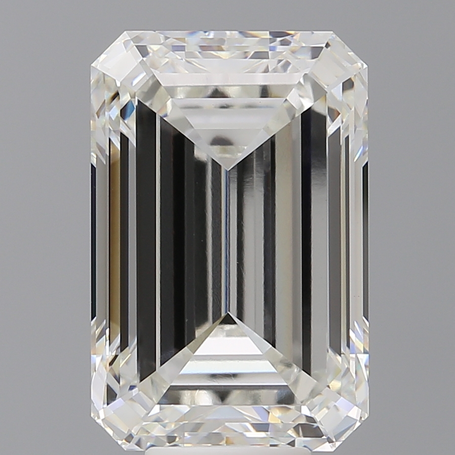 Emerald cut 9.96ct G VVS2