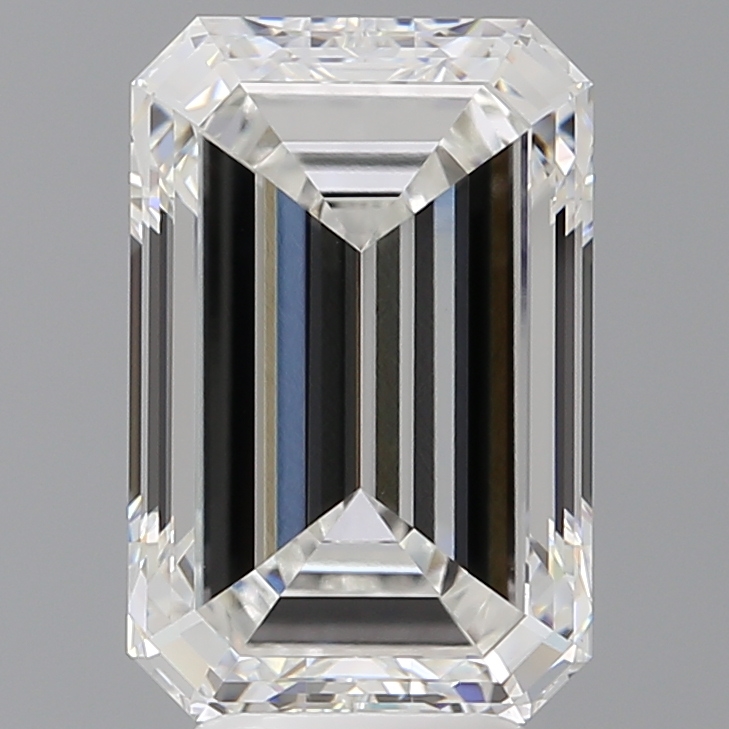 Emerald cut 5.54ct E VVS2
