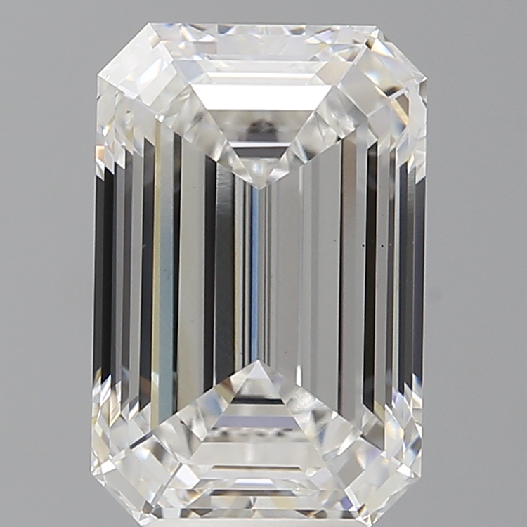 Emerald cut 5.59ct E VS2