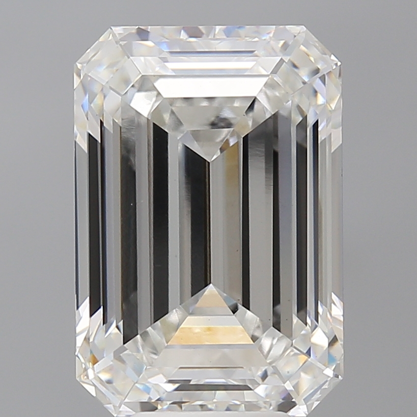 Emerald cut 7.60ct E VVS2