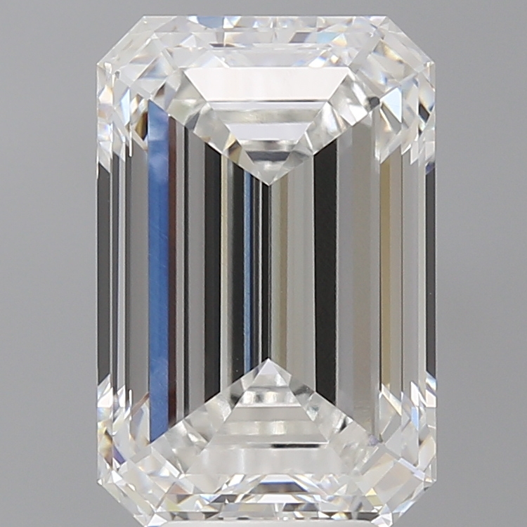 Emerald cut 6.09ct E VVS2