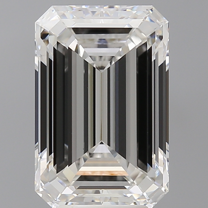 Emerald cut 5.52ct F VVS2
