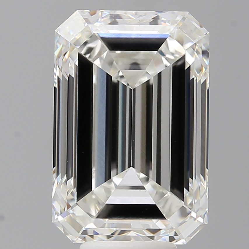 Emerald cut 8.40ct F VS1