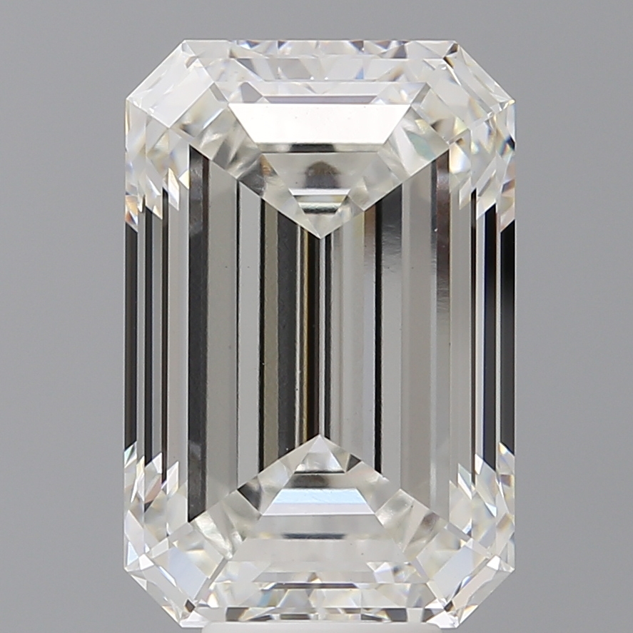 Emerald cut 9.09ct G VVS2