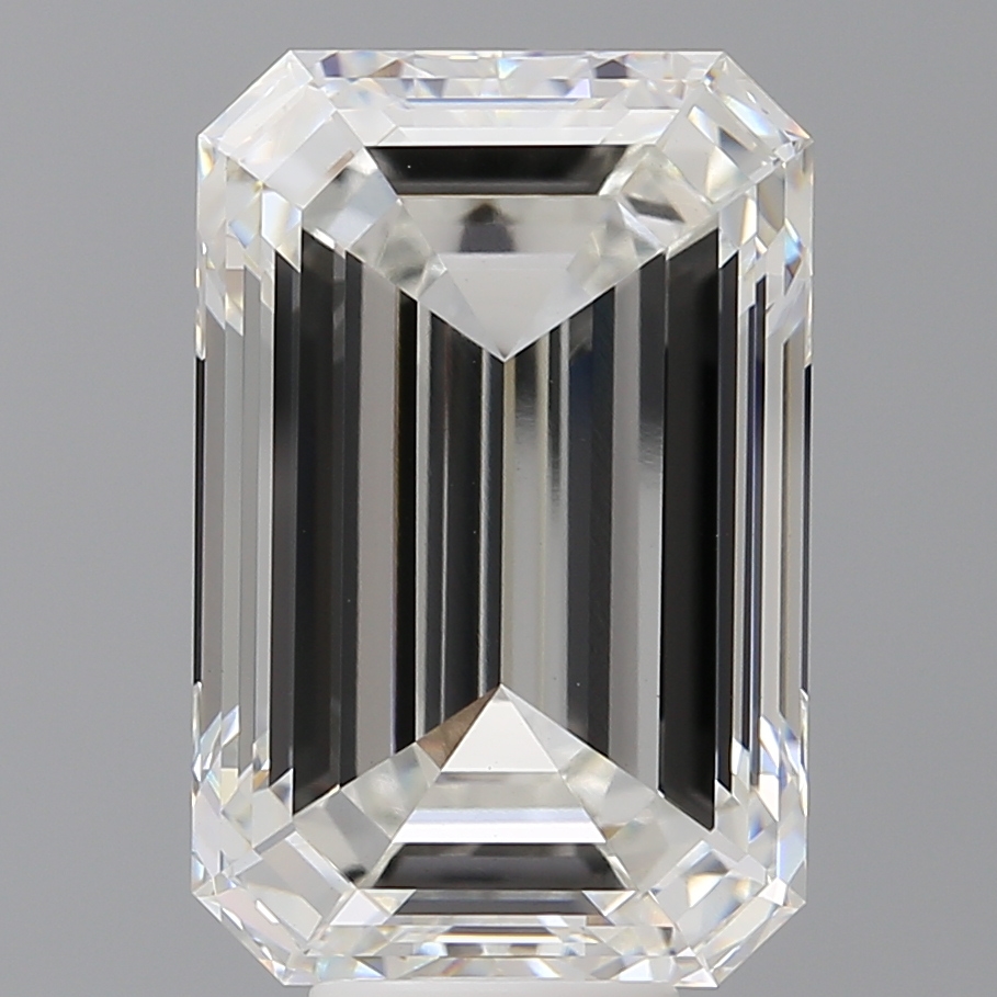 Emerald cut 10.1ct F VVS2