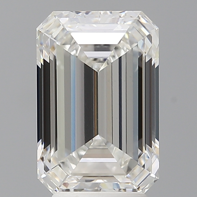 Emerald cut 4.04ct F VVS2