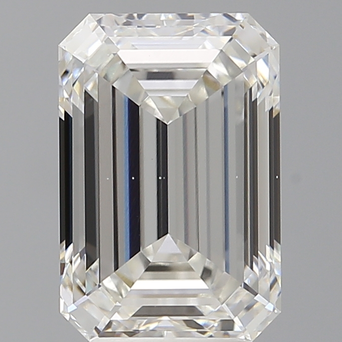 Emerald cut 4.59ct F VS1