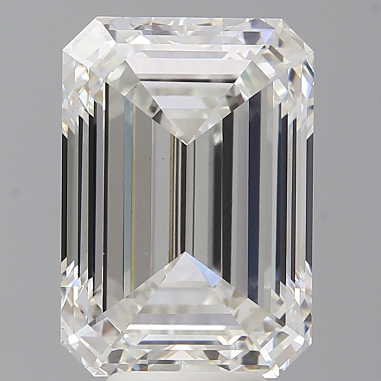 Emerald cut 7.09ct F VVS2