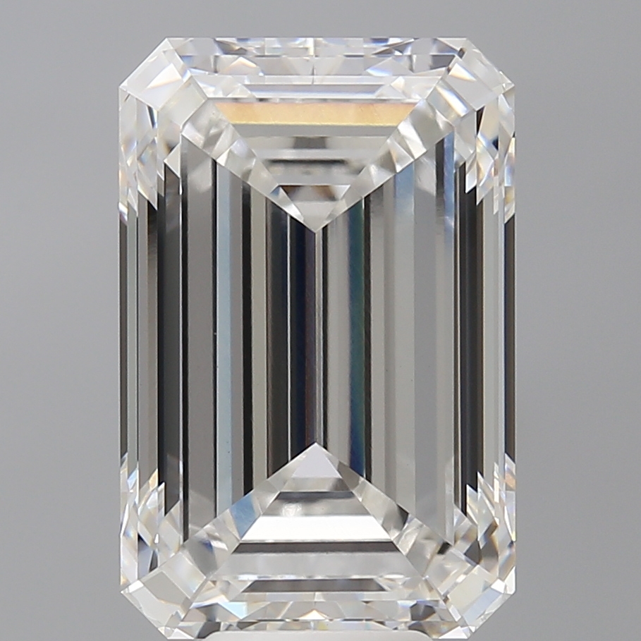 Emerald cut 9.59ct F VVS2
