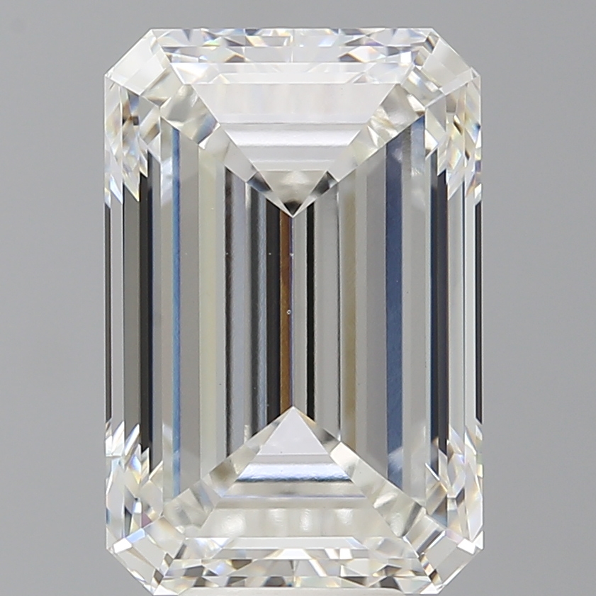 Emerald cut 8.42ct F VVS2